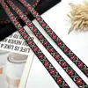 Cinta Jacquard de Girasol Bordado de Flores Pequeñas Encaje Lazo Hecho a Mano Pinza para el Cabello Accesorios Adorno Decorativo Hanfu En Stock