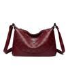 Bolsa Feminina Transfronteiriça Novo Modelo 2025 Bolsa Transversal para Mulheres, Bolsa de Mãe Fashion, Bolsa de Ombro de Grande Capacidade para Mulheres de Meia-Idade, Atacado de Peça Única