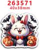 Parche de resina acrílica con lazo, adorables pegatinas decorativas para refrigerador, PR261076, 2023