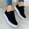 Comercio Exterior Tallas Grandes Primavera/Verano Nuevos Zapatos Planos con Cordones Cómodos Casuales para Mujer Punta Redonda Suela Plana Color Sólido Zapatos Planos Mujer