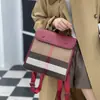 Bolso de Lona de Cuero Genuino para Mujer Algodón Lino Color Contraste 2022 Nueva Moda Hombro Portátil Bolso de Comercio Exterior 0051