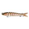 Señuelo biónico de múltiples secciones, cebo de 8 secciones, señuelo duro roto de tela, pez de múltiples secciones 13.7cm/27g, fabricantes de equipo de pesca en stock
