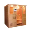 Sala de ondas de luz infrarrojo lejano sauna de vapor seco para el hogar espectro tablero de madera puerta de vidrio fabricantes de equipos de sala de vapor Khan personalizados