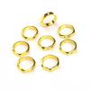 Anillo de Cubierta de Perla Color Dorado Pack 14K Anillo con Faceta Hexagonal Anillo de Cubierta de Perla con Doble Agujero Accesorios de Joyería Hechos a Mano DIY
