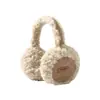Novos Style Protetores de Ouvido de Pelúcia para Mulheres no Outono e Inverno, Protetores de Ouvido da Moda em Couro Sintético, Protetores de Ouvido para Exterior Quentes e à Prova de Frio