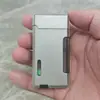 Ld320 Isqueiro Criativo com Chama Lateral, Chama Dupla e Chama Reta, Portátil, Câmara de Gás Visível, Acendedor à Prova de Vento, Acessório para Fumar