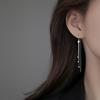 Pendientes con borlas y cuentas de estrella para mujer, diseño de nicho, moda sencilla, elegante y exquisita, pendientes largos al por mayor