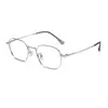 Gafas de Titanio Puro Ultraligeras 52 Montura Cuadrada para Mujeres con un Aspecto de Alta Inteligencia 98772 Gafas de Negocios para Estudiantes y Viajeros Hombres Venta al por Mayor Se Pueden Personalizar con Lentes