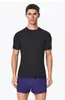 Camiseta de Secagem Rápida para Homens, Estilo D Sante, Caimento Regular nos Ombros, Corrida, Proteção Solar, Manga Curta, Seda de Gelo, Respirável, Manga Curta, Sensação de Gelo, Alta Elasticidade, Gola Redonda