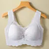 Sujetador de Encaje Hermoso Espalda Sin Costuras Estilo Camiseta Interior Push-Up Reductor de Busto Sujetador Push-Up Sin Aros Copa Fija Camiseta Interior para Mujer