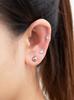 Moderna Versátil Juego de Pendientes, Mini Sencillos Pendientes de Acero Inoxidable con Chapado en Oro de 18 Quilates para Mujer, Pendientes Pequeños de Acero Inoxidable