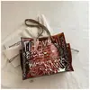 Bolso de Gran Capacidad para Mujer 2026 Nuevo Bolso de Hombro Graffiti de Nicho Bolso Tote de Gelatina Transparente con Textura de Moda Bolso para Mujer