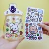 Pegatinas Lindas Creativas de Oso para Taza de Agua Aislada Pegatinas Hechas a Mano para Manualidades DIY para Niños Pegatinas Decorativas para Funda de Teléfono Móvil y Libro