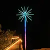 Luzes de Fogos de Artifício Coloridas LED para Exterior Luzes de Rua Controle por Voz Bluetooth App Controle Inteligente Decoração de Paisagem para Parques e Turismo Cultural