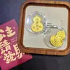 Pegatinas Doradas para Teléfono para el Año del Caballo, Modelo Nuevo, Oro Puro 999, Pegatinas para Teléfono para Riqueza y Buena Suerte, Adhesivas, 2mg, Regalos Pequeños al por Mayor