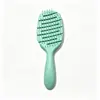 Cepillo para el pelo hueco de color macarrón para un uso suave y sin enredos, apto para cabello húmedo y seco, portátil e ideal para uso doméstico, añade volumen y da forma al cabello