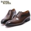 Sapatos masculinos de couro legítimo, calçados masculinos casuais da moda, de grande marca, mesmo estilo, camada superior de couro bovino, sapatos masculinos de negócios, tamanho europeu padrão