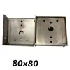 Acessórios para Calha de Sol Conexão de Canto Acessórios de Conexão Solar Instalação em Tubo Quadrado Fixador de Tubo Quadrado Universal