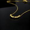 Colar de riqueza octogonal de ouro galvanizado 999 contas de ouro duro 3D corrente concha de água atacado saco de sorte de agitação rápida ao vivo