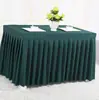 Manteles para Banquetes de Exhibición al por Mayor de Fábrica, Manteles de Color Sólido, Manteles para Mesas de Conferencia, Cubiertas de Mesa en Stock, Faldones de Mesa al por Mayor