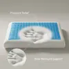 Núcleo de Travesseiro de Espuma de Memória com Rebote Lento de Hidrogel, Travesseiro de Resfriamento de Verão, Travesseiro Cervical para Pescoço, Travesseiro Individual para Adultos