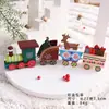 Comercio exterior al por mayor juguetes de Navidad juguetes de coche de ferrocarril niños decoración de tren de Navidad suministros adornos accesorios