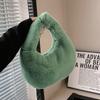 Bolso bandolera de felpa para mujer, sencillo, de otoño e invierno, de alta calidad, portátil y moderno, para mujer, 2023