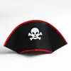 Sombrero Infantil de Piratas del Caribe Accesorios de Disfraz de Pirata Halloween Fiesta Sombrero para la Cabeza de Pirata Sombrero Capa