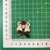Otoño e Invierno Nuevo Estilo Bordado de Cabeza de Oso Aplique de Tela Accesorios para el Cabello Pasadores Materiales Zapatos Sombreros Pantalones Calcetines Bufandas Accesorios de Ropa