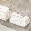 Z2216 Caja de almacenamiento para toalla de lavado para colgar en la pared, caja de almacenamiento para pañuelos de baño, almacenamiento de toallas de algodón suave para residuos de inodoro