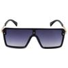 Gafas de sol de moda de una sola pieza con montura generosa, gafas de venta caliente, gafas de sol multicolor coloridas europeas y americanas, venta al por mayor de fábrica transfronteriza para mujer