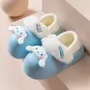 Zapatos de Algodón de Dibujos Animados My Melody Otoño/Invierno 2025 Nuevo Estilo Forro de Felpa Caliente Tacón Desmontable Impermeables Antideslizantes Zapatos de Algodón para Mujer