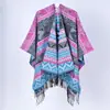 Nuevo Chal Bohemio con Borlas de Estilo Étnico Retro para Mujer, Adecuado para Viajar en Qinghai y Yunnan, Capa Engrosada