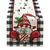 Novo Caminho de Mesa de Natal Transfronteiriço Papai Noel Rena Boneco de Neve Estampa de Linho Sala de Estar Mesa de Centro Mesa de Jantar Decoração