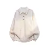 2026 Otoño/Invierno Nuevo Sudadera con Capucha Gruesa Retro Simple Holgada Tallas Grandes para Hombre