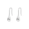 Brincos de Gancho Brilhantes em Forma de Gota d'Água para Mulheres Prata de Lei S925 Normcore Brincos de Moda Versáteis Brincos em Forma de U Lágrimas de Rupert Dropshipping