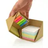 Cubo Mágico Personalizado Caixa Criativa para Anotações Post-It Rasgável Bloco de Notas de Mensagens Papel Dobrável Tijolo N Vezes Adesivo Logotipo Impresso