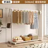 Perchero Sencillo de Pie para Dormitorio de Casa, Colgador de Ropa Móvil, Tendedero de Interior, Perchero de una Sola Barra para Dormitorio