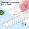 Regla Suave Telescópica Automática de Puntada Fluorescente Estilo Nórdico etsy Linda Mini Pequeña Regla Suave Cinta Métrica Portátil para el Hogar