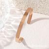 Pulsera Nueva para Niños Acero de Titanio Pulsera de Alta Calidad Versátil Pulsera de Acero Inoxidable Grabada Pulsera Dorada Pulsera para Mujer