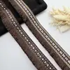 Cinta de flecos jacquard de encaje con borlas estilo étnico más vendida de 4 cm de ancho para manualidades DIY Hanfu, bolsos y accesorios de ropa