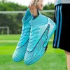 Nuevos zapatos de fútbol transfronterizos para hombres y mujeres, tacos TF para niños, estudiantes y adultos, púas largas AG, zapatillas de entrenamiento de caña alta, zapatillas antideslizantes