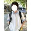 Camisa de verano a cuadros tipo polo de manga corta para hombre, diseño falso de dos piezas con retazos, fresca, de alta gama y resistente