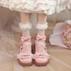 Macio e bom desgaste ~ ~ sapatos lolita brancos originais lolita flat jk sapatos de couro pequenos sapatos princesa lo