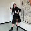 Gabardina para Mujer Otoño e Invierno 2022 Nuevo Estilo Coreano Holgado Elegante Abrigo Largo para Mujer Abrigo de Gama Alta Estilo Británico Moderno
