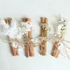 Flores secas, flores preservadas, flores reais, pequenos buquês, canela, canela defumada, acessórios para caixa de presente de decoração de aromaterapia DIY, adereços, transfronteiriço