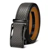 Cinturón Popular Transfronterizo para Jeans Cinturón de Hombre Personalizado Cuero Genuino Casual de Negocios Hebilla Automática Sin Dientes Versátil Tendencia