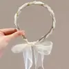 Faixa de Cabelo com Fita e Dentes, Antiderrapante, para Mulheres, Adequada para Lavar o Rosto, Exportação Transfronteiriça