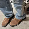 Novos Sapatos de Primavera 2026 para Mulheres, Mocassins Genuínos de Couro Estilo Old Money, Sapatos de Calçar Macios com Solado Flexível, Sapatos de Couro Retrô