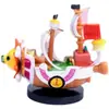 Calavera de animal marino barco tema infantil adorno para pastel una pieza barco pirata decoración de tarjeta estrella